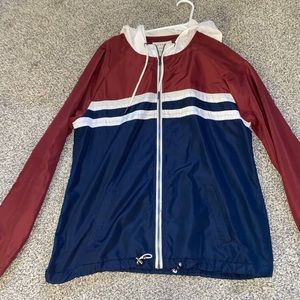Zumiez brand windbreaker Zine size large blue